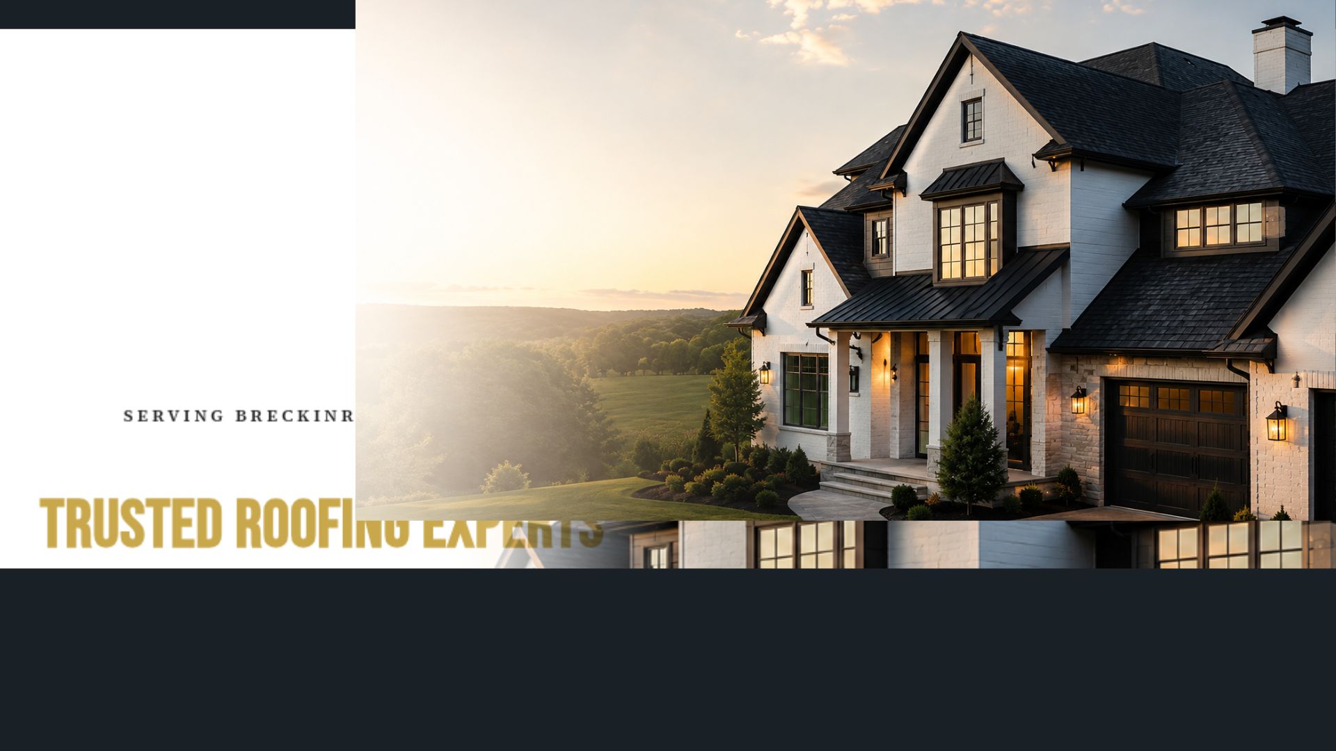 Luxury home at golden hour